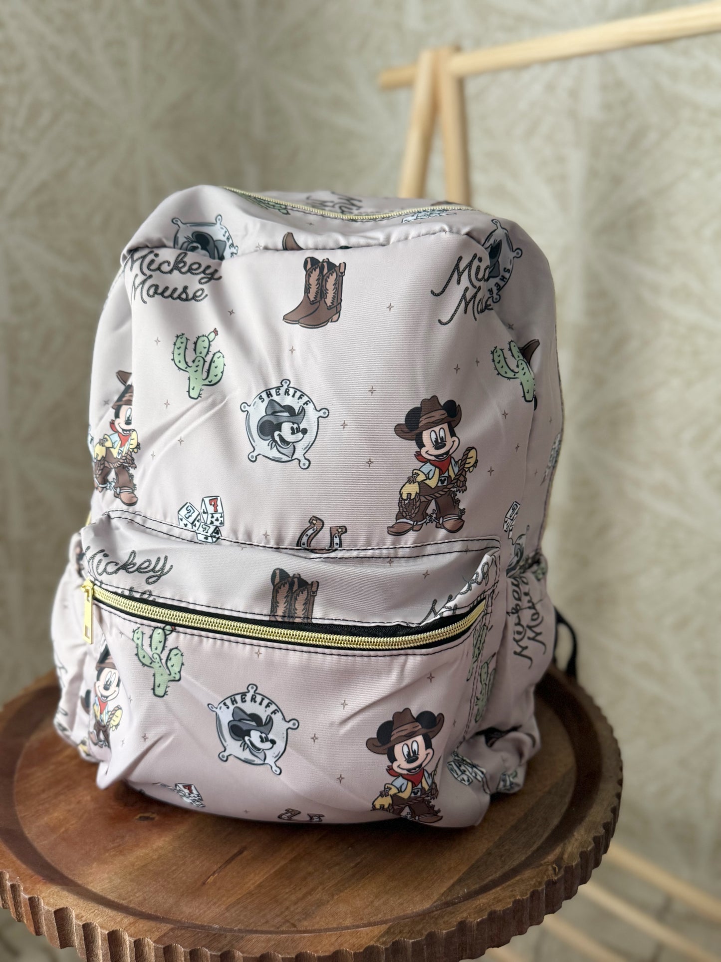 RTS- STANDARD SIZE BACKPACK - COWBOY MOUSE