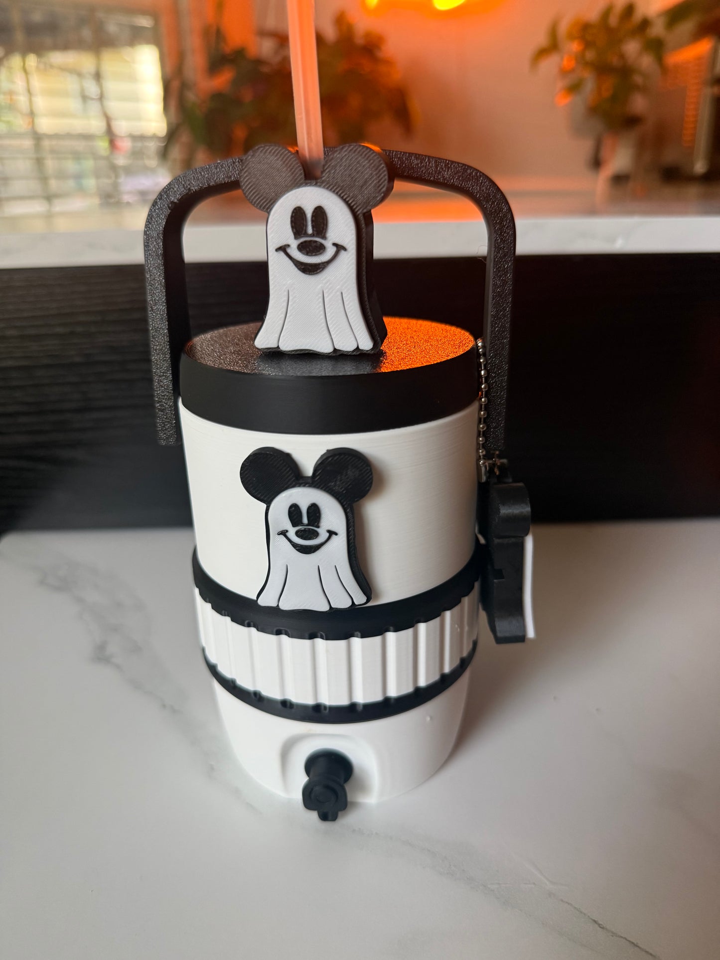 MOUSE GHOST - 12 oz Soda Can Holder STRAW TOPPER AND CAN OPENER SOLD SEPARATELY (CURRENT PROCESSING TIME IS 1- 2 WEEKS FOR PRODUCTION)