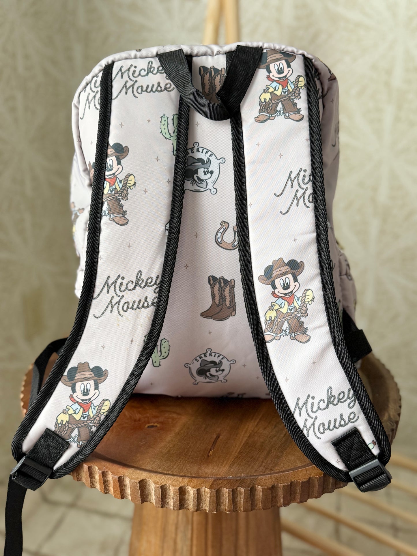 RTS- STANDARD SIZE BACKPACK - COWBOY MOUSE