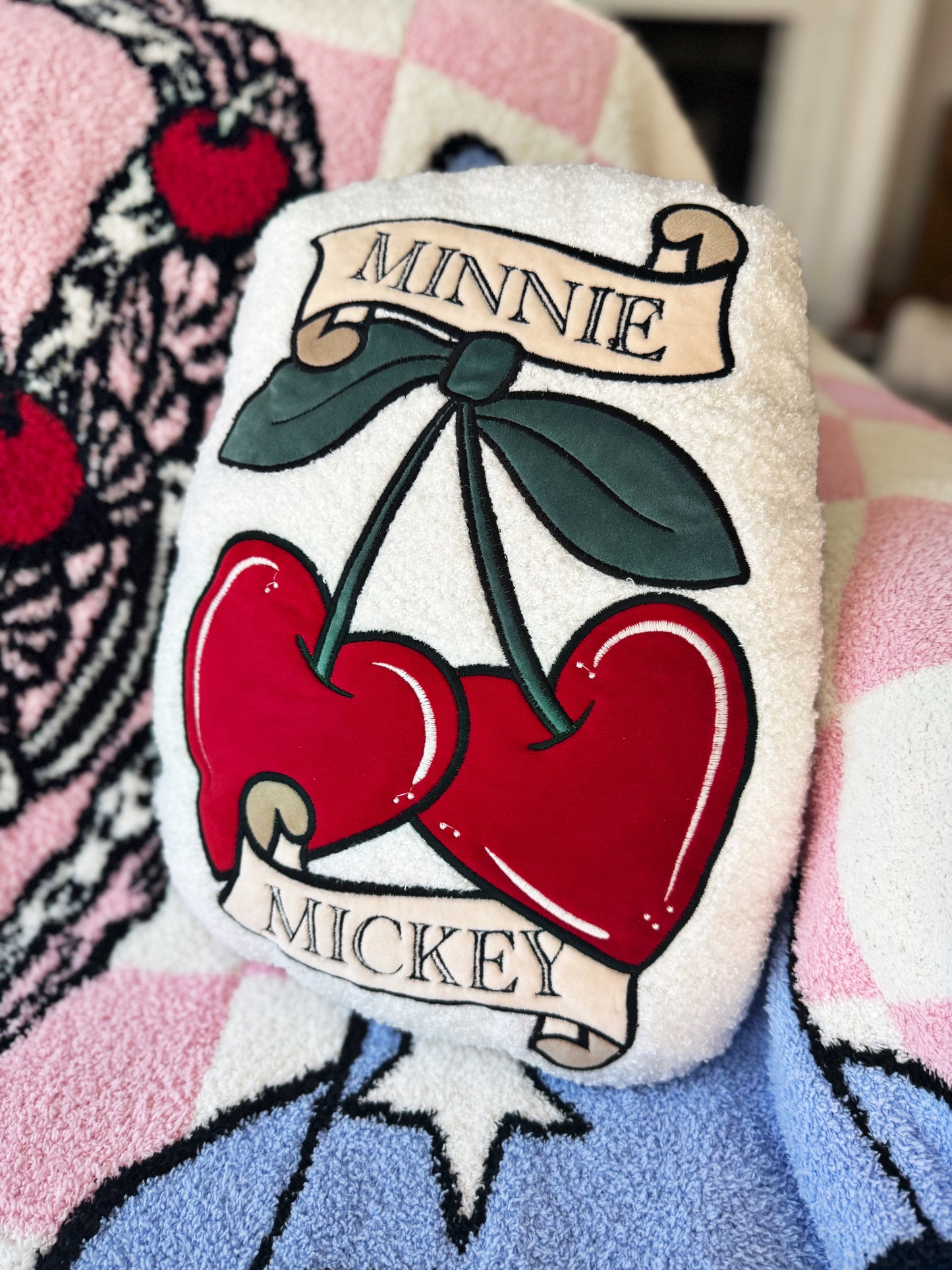 Heart Cherries - Pillow