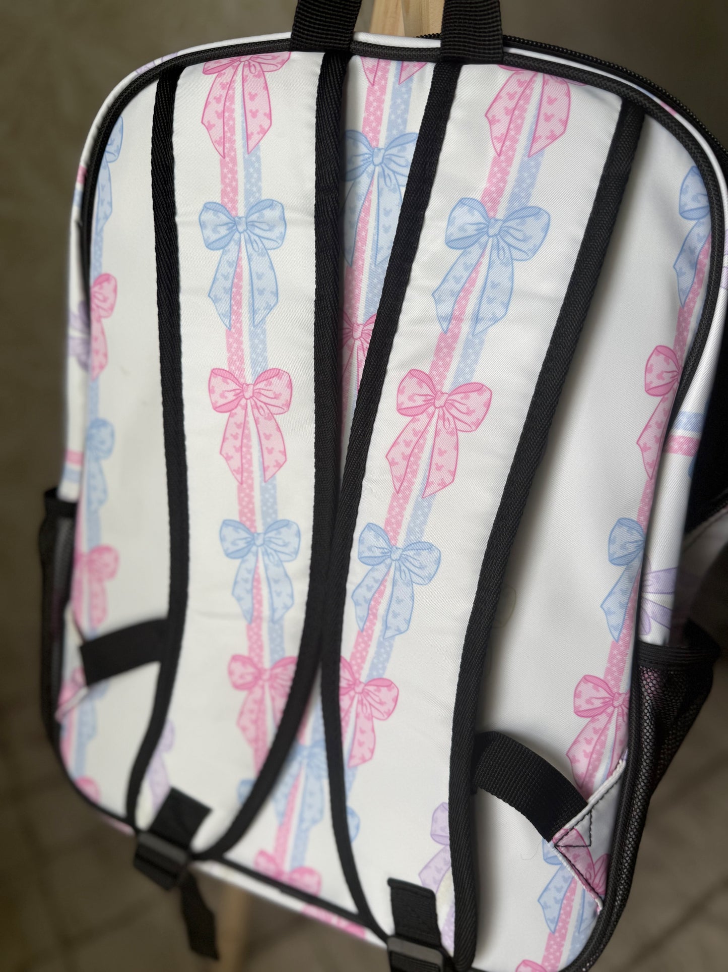 RTS- STRIPED MOUSE BOWS - WATERPROOF BACKPACK