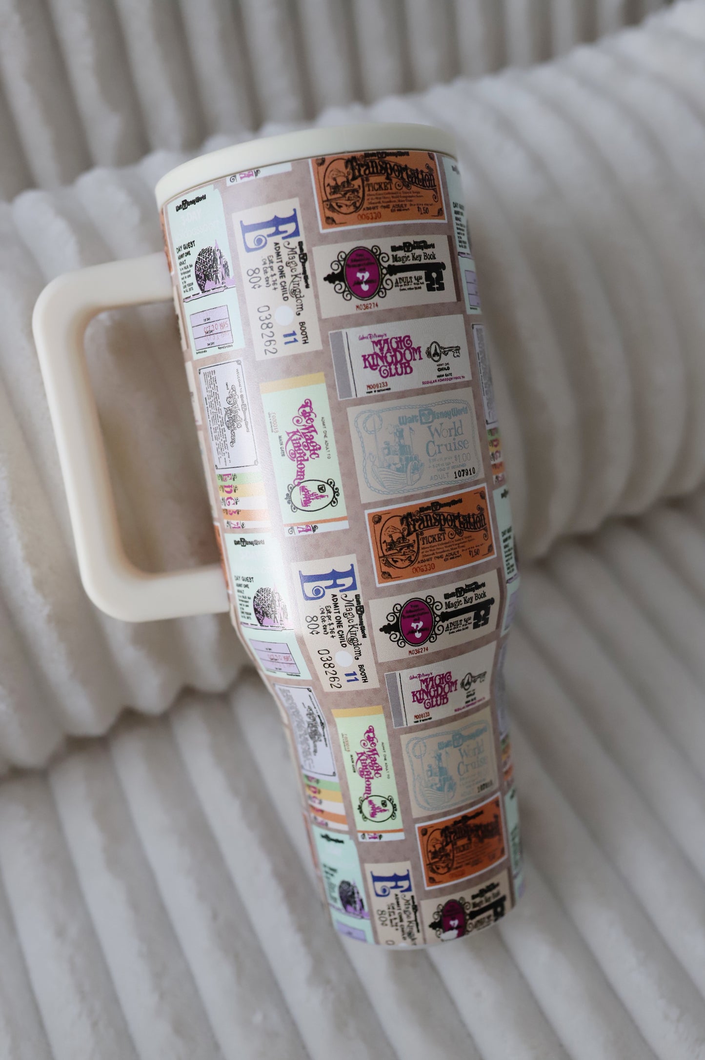 READY TO SHIP - WDW Vintage Ticket 40oz tumbler