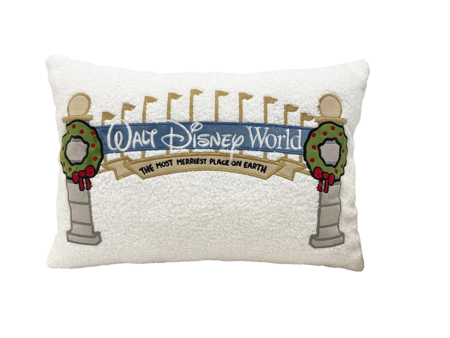 READY TO SHIP - CHRISTMAS PARK ENTRANCE PILLOW