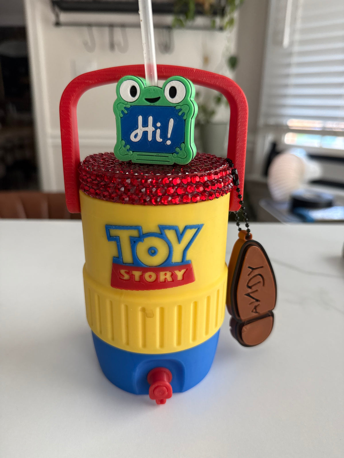 T O Y S T O R Y - 12 oz Soda Can Holder STRAW TOPPER AND CAN OPENER SOLD SEPARATELY (CURRENT PROCESSING TIME IS 1- 2 WEEKS FOR PRODUCTION)