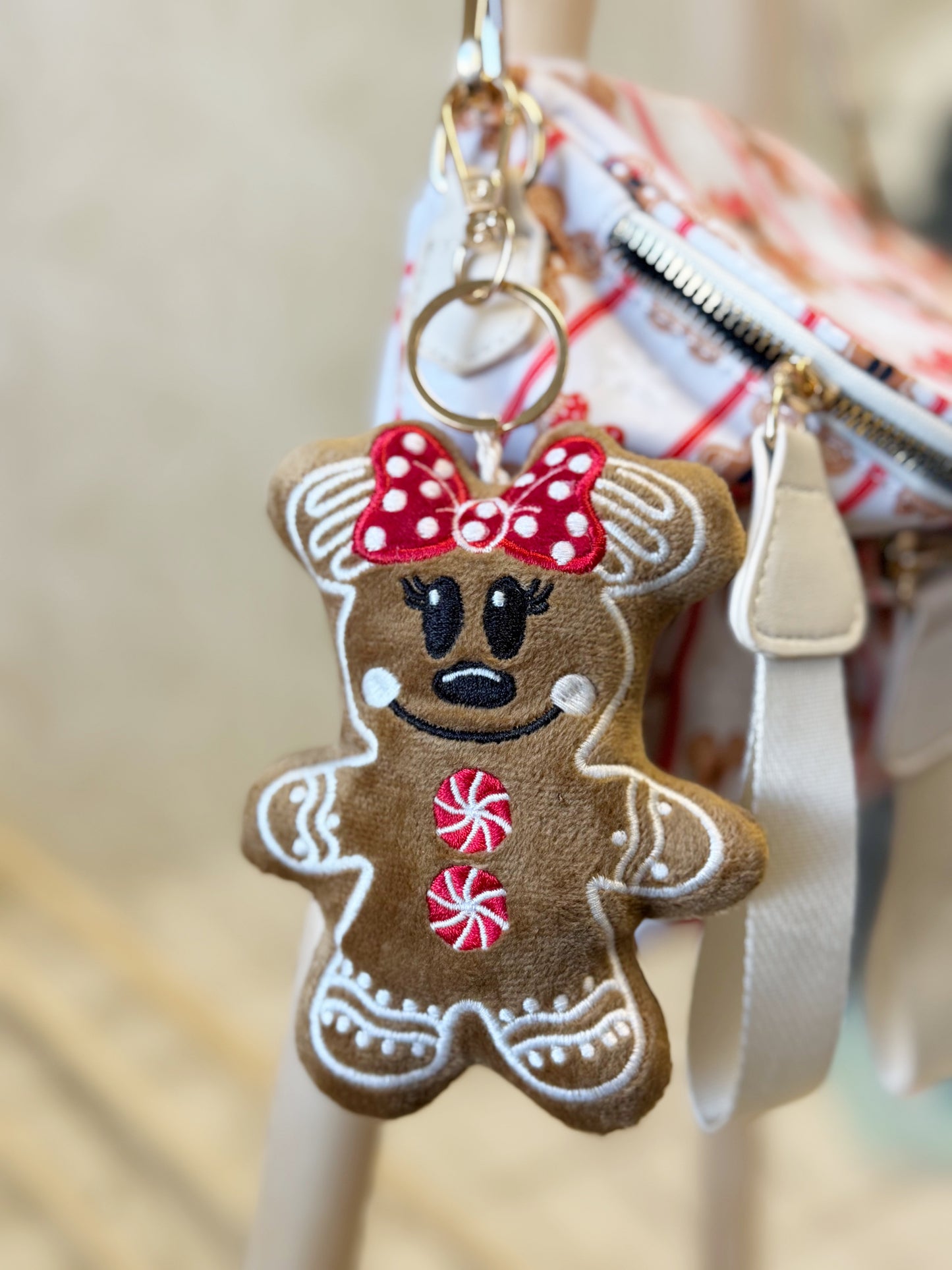 RTS- GINGERBREAD PLUSH BAG CHARM