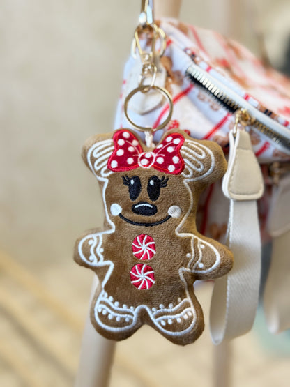 RTS- GINGERBREAD PLUSH BAG CHARM
