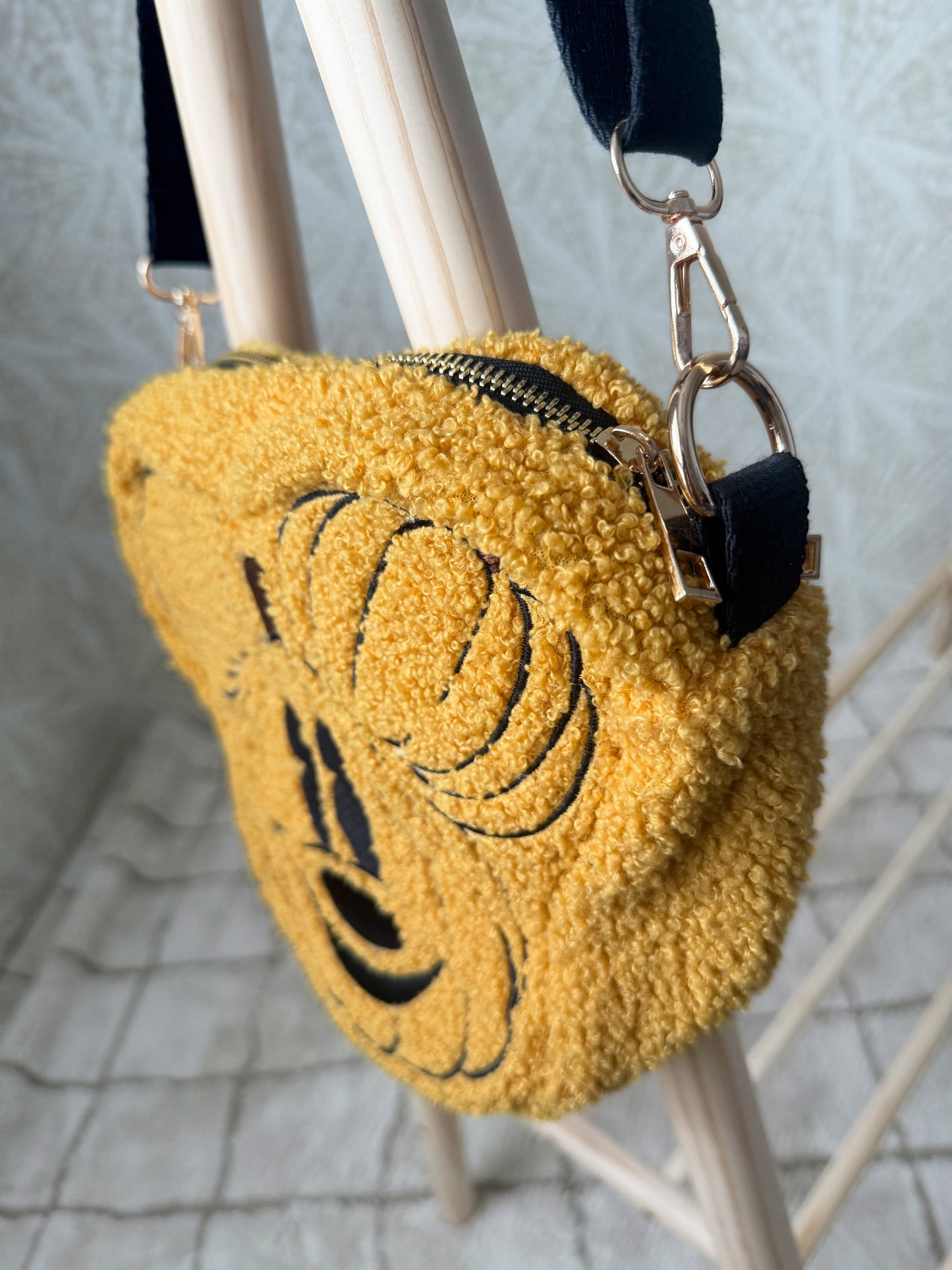 READY TO SHIP - PUMPKIN CROSSBODY PURSE (DOUDLE SIDED)