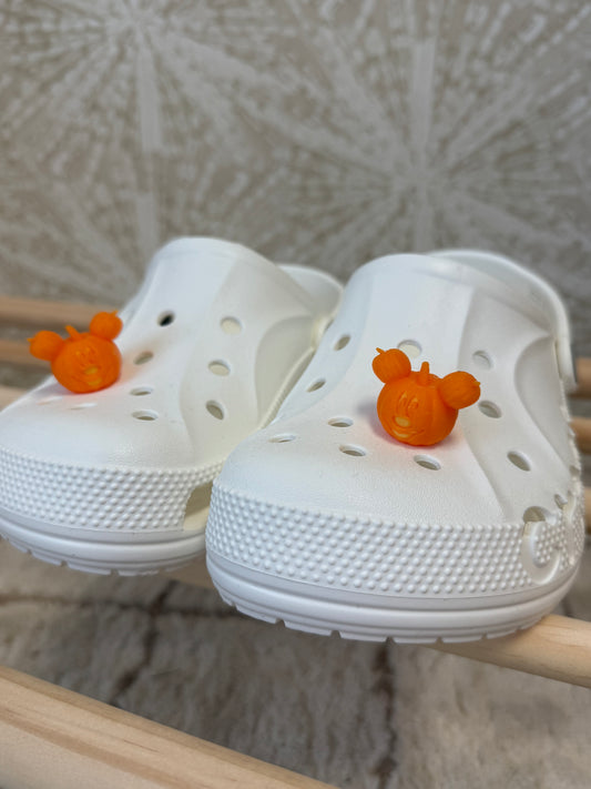 RTS - 3D M I C K E Y PUMPKIN SHOE CHARM