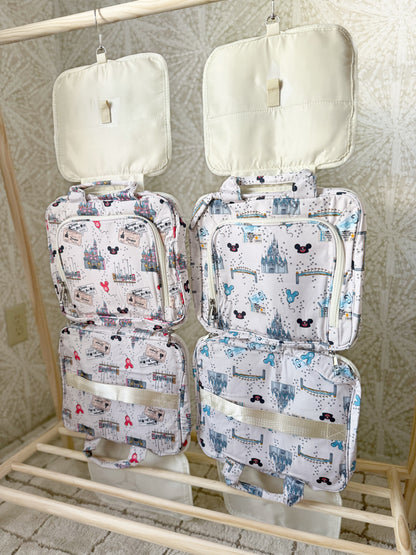 RTS- COAST TO COAST TRIFOLD COSMETIC BAG