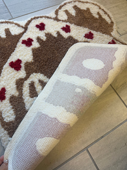 RTS- Gingerbread House - Non Slip Rug