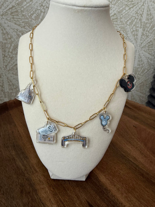 RTS- EAST COAST MAGIC WDW - CHARM NECKLACE (5 CHARMS)