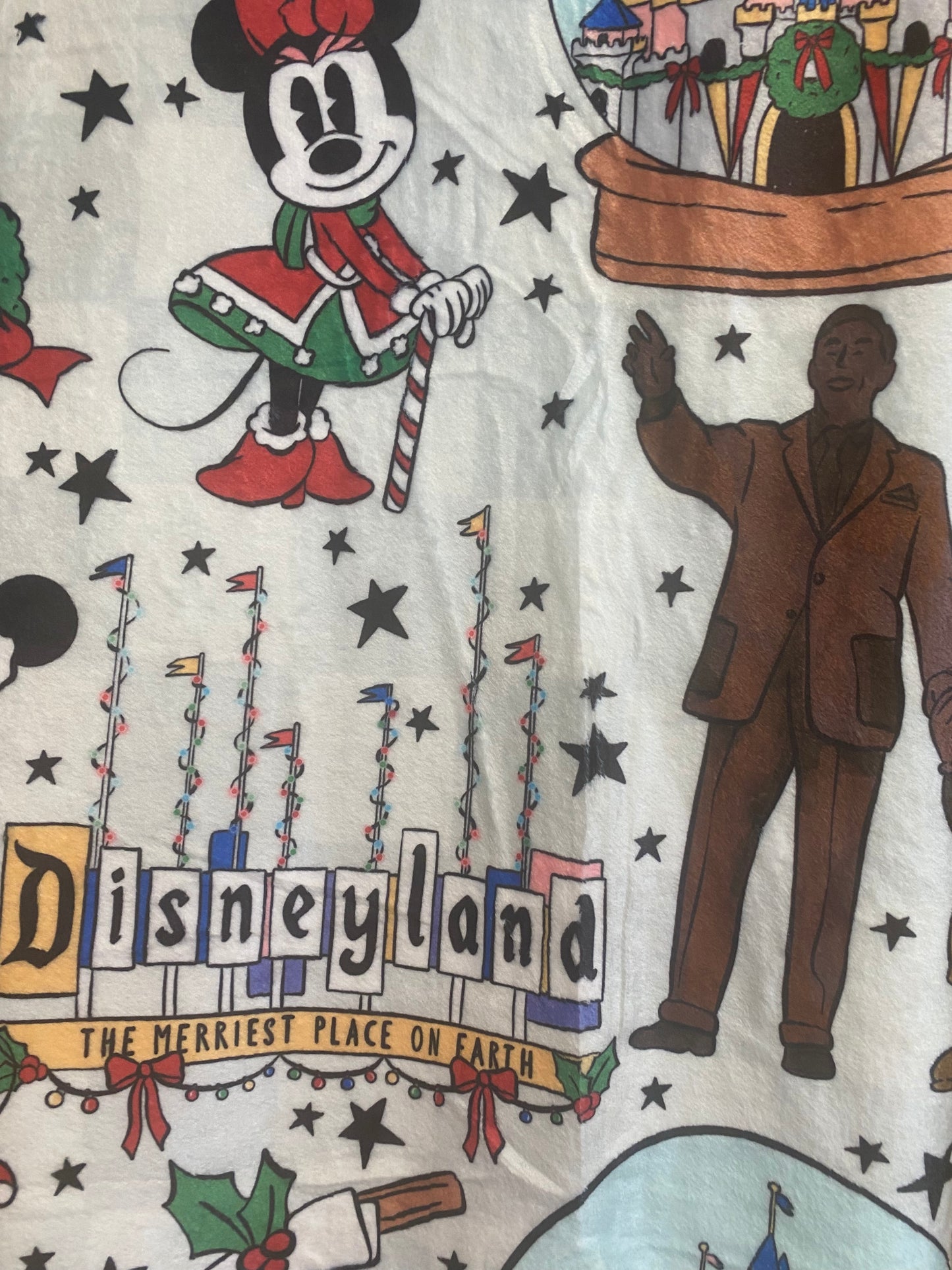 RTS - DLR Christmas at the Parks - Minky Blanket (50 x 60)