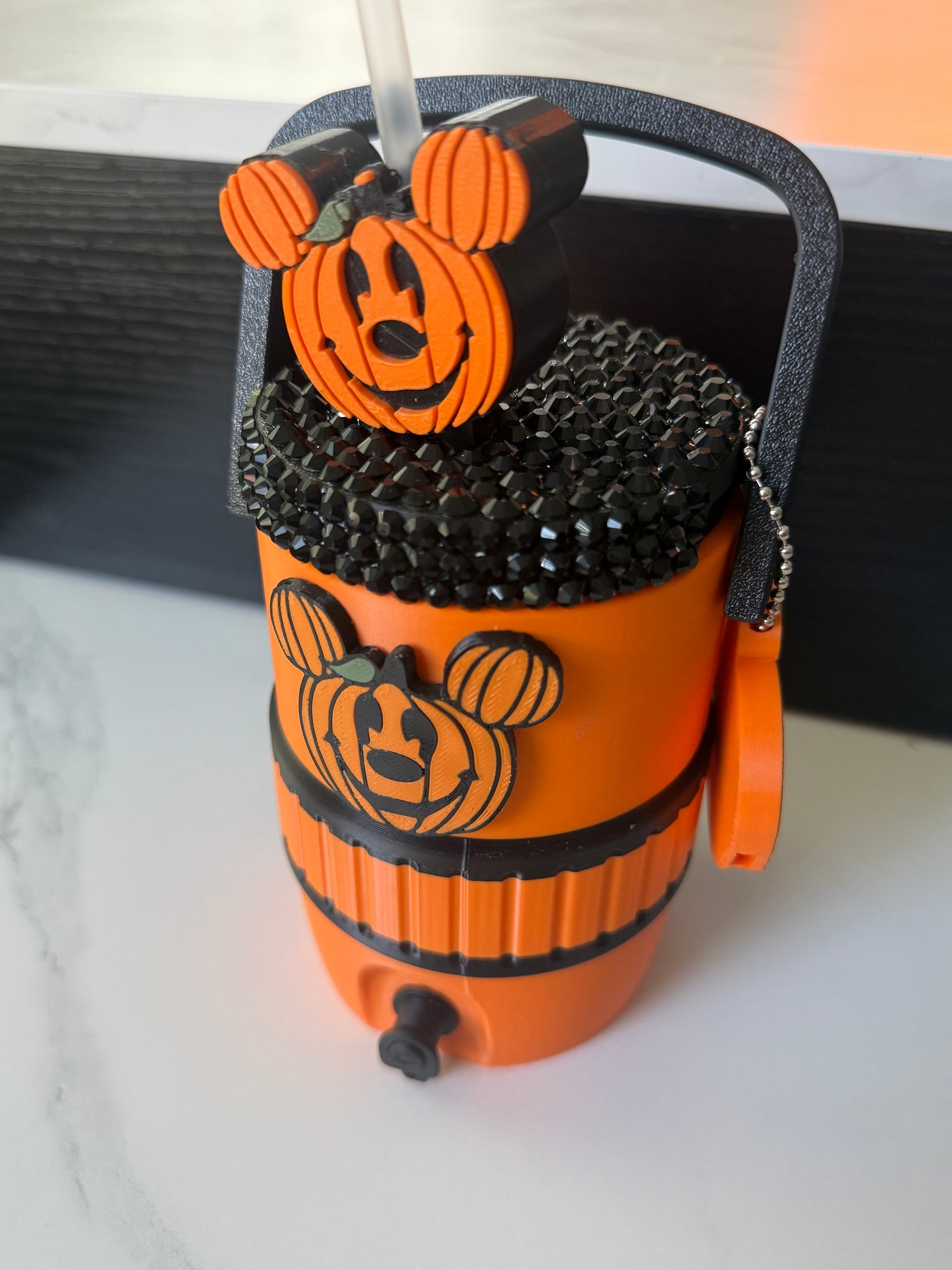 MOUSE PUMPKIN  - 12 oz Soda Can Holder STRAW TOPPER AND CAN OPENER SOLD SEPARATELY (CURRENT PROCESSING TIME IS 1- 2 WEEKS FOR PRODUCTION)