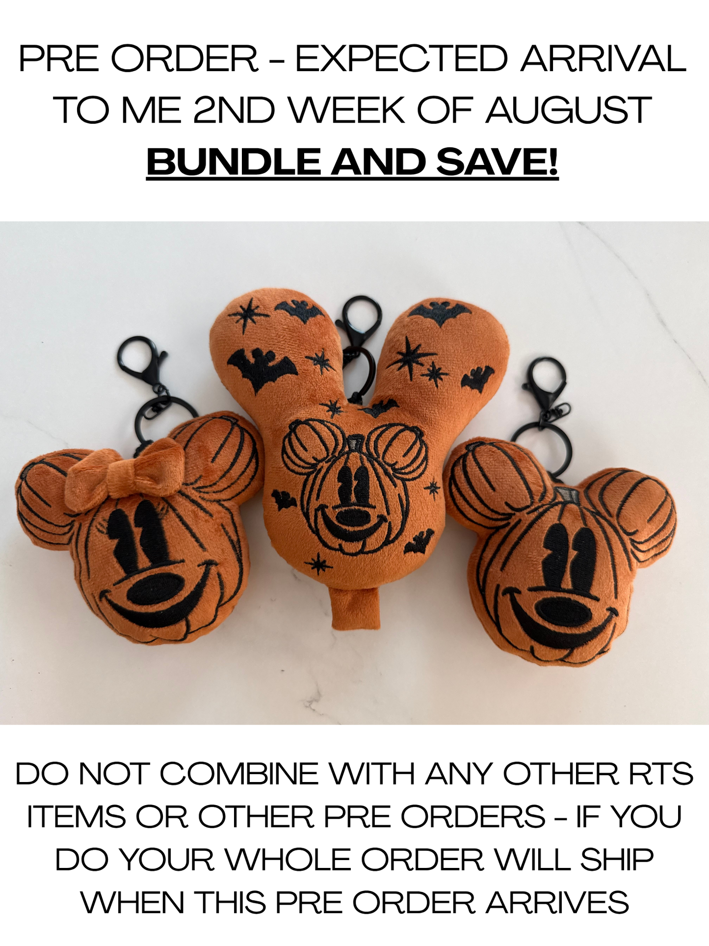 PRE ORDER- BUNDLE AND SAVE - 3 BAG CHARMS 1 GIRL PUMPKIN, 1 BOY PUMPKIN, 1 BALLOON BAG CHARM  - EXPECTED ARRIVAL TO ME 2ND WEEK OF AUGUST