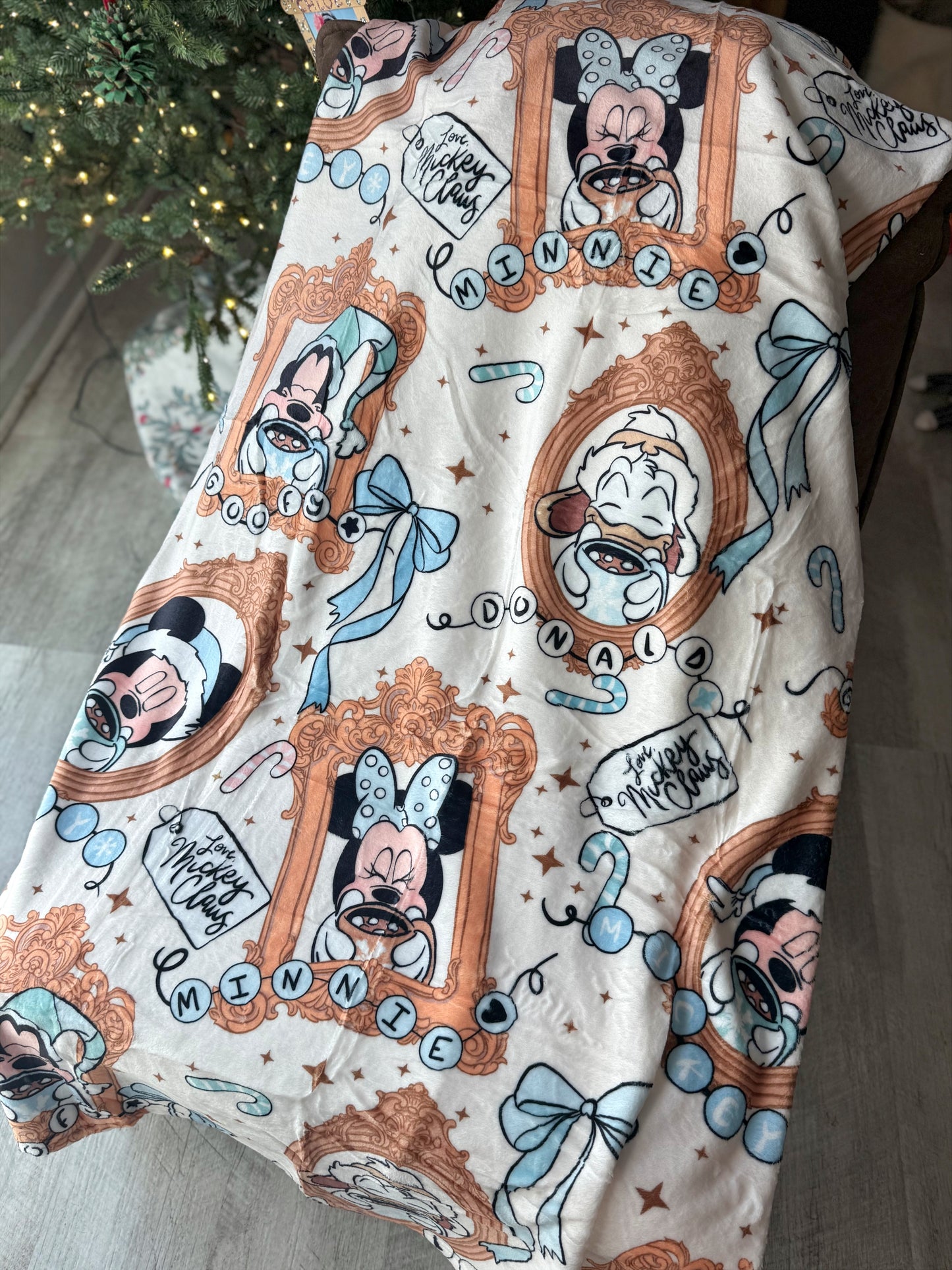 READY TO SHIP - HOT COCO FRIENDS - MINKY BLANKET 50x60"