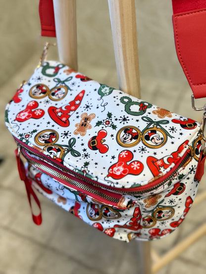 RTS- CHRISTMAS MAGIC MERRY MIX - SIDE BAG/CROSSBODY