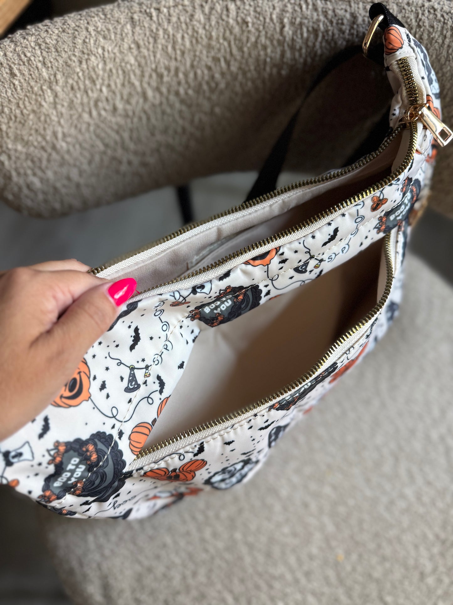 READY TO SHIP - RETRO CAKE SPOOKY MAGIC -  CROSSBODY BAG