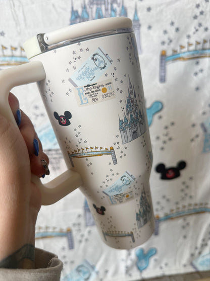 READY TO SHIP - EAST COAST MAGIC WDW - 32oz STAINLESS STEEL TUMBLER