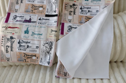 READY TO SHIP - DLR VINTAGE TICKET - MICROFIBER TOWEL SET