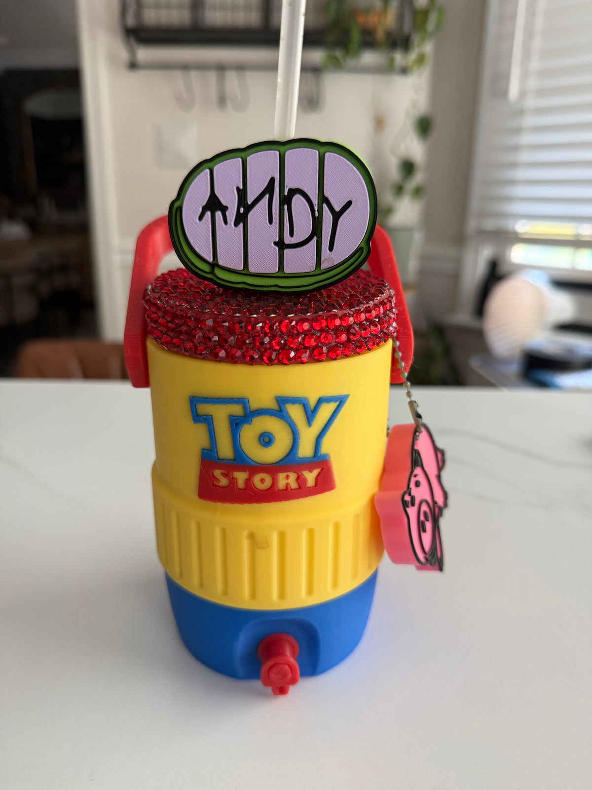 T O Y S T O R Y - 12 oz Soda Can Holder STRAW TOPPER AND CAN OPENER SOLD SEPARATELY (CURRENT PROCESSING TIME IS 1- 2 WEEKS FOR PRODUCTION)