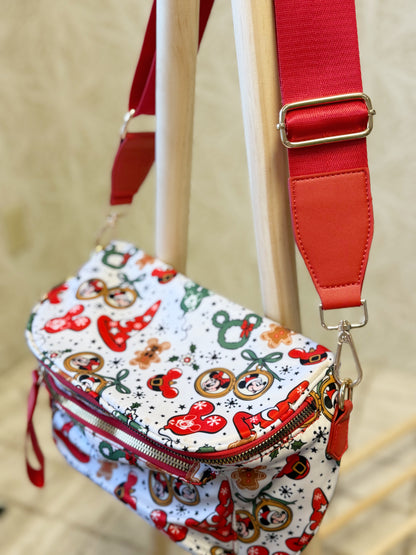 RTS- CHRISTMAS MAGIC MERRY MIX - SIDE BAG/CROSSBODY