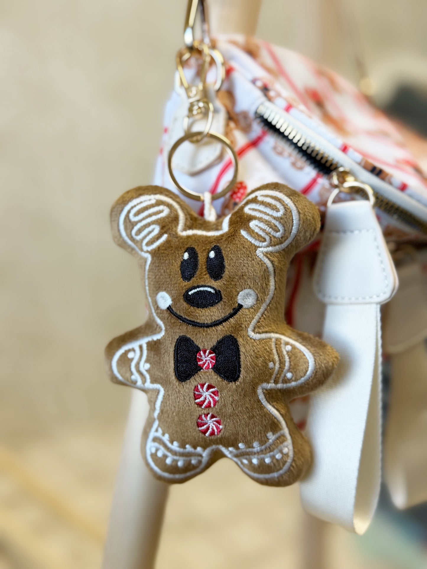 RTS- GINGERBREAD PLUSH BAG CHARM