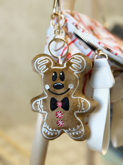 RTS- GINGERBREAD PLUSH BAG CHARM