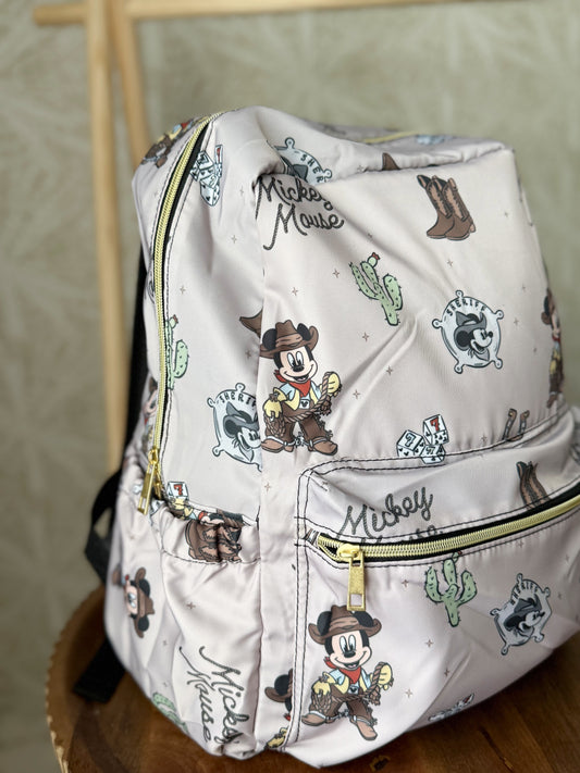 RTS- STANDARD SIZE BACKPACK - COWBOY MOUSE
