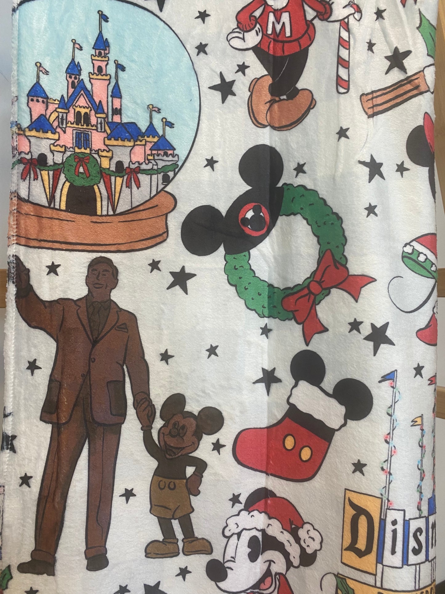 RTS - DLR Christmas at the Parks - Minky Blanket (50 x 60)