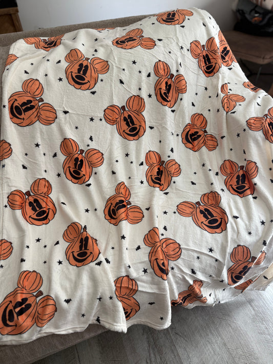 RTS- PUMPKIN - MINKY BLANKET
