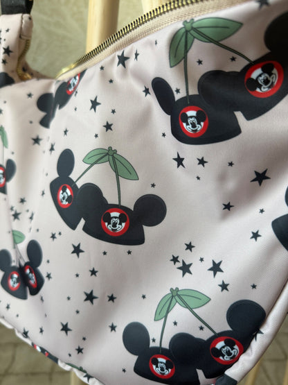 READY TO SHIP - MOUSEKETEER HAT CHERRYS -  CROSSBODY BAG