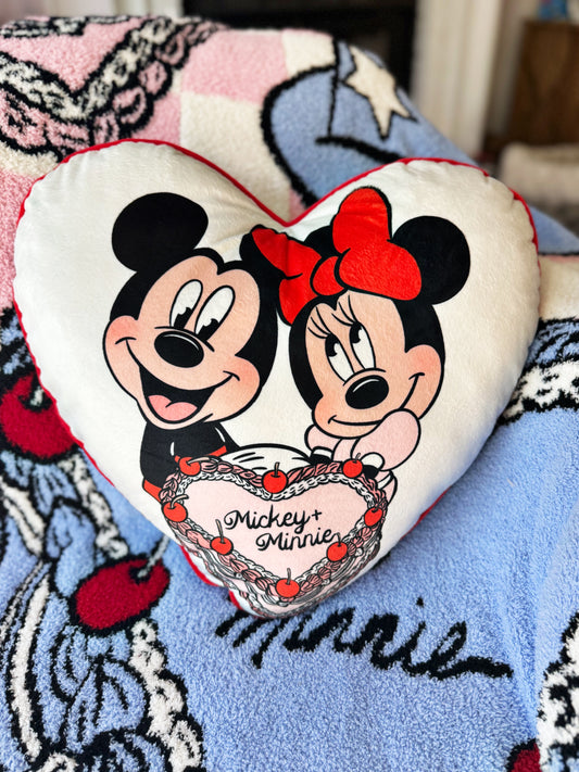 Heart Shaped Retro Cake + Mouses - Pillow