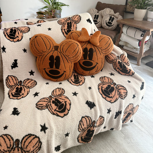 READY TO SHIP - ORANGE MOUSE PUMPKIN PILLOW