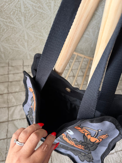 READY TO SHIP - BOO TO YOU RETRO CAKE - OVERSIZED TOTE BAG