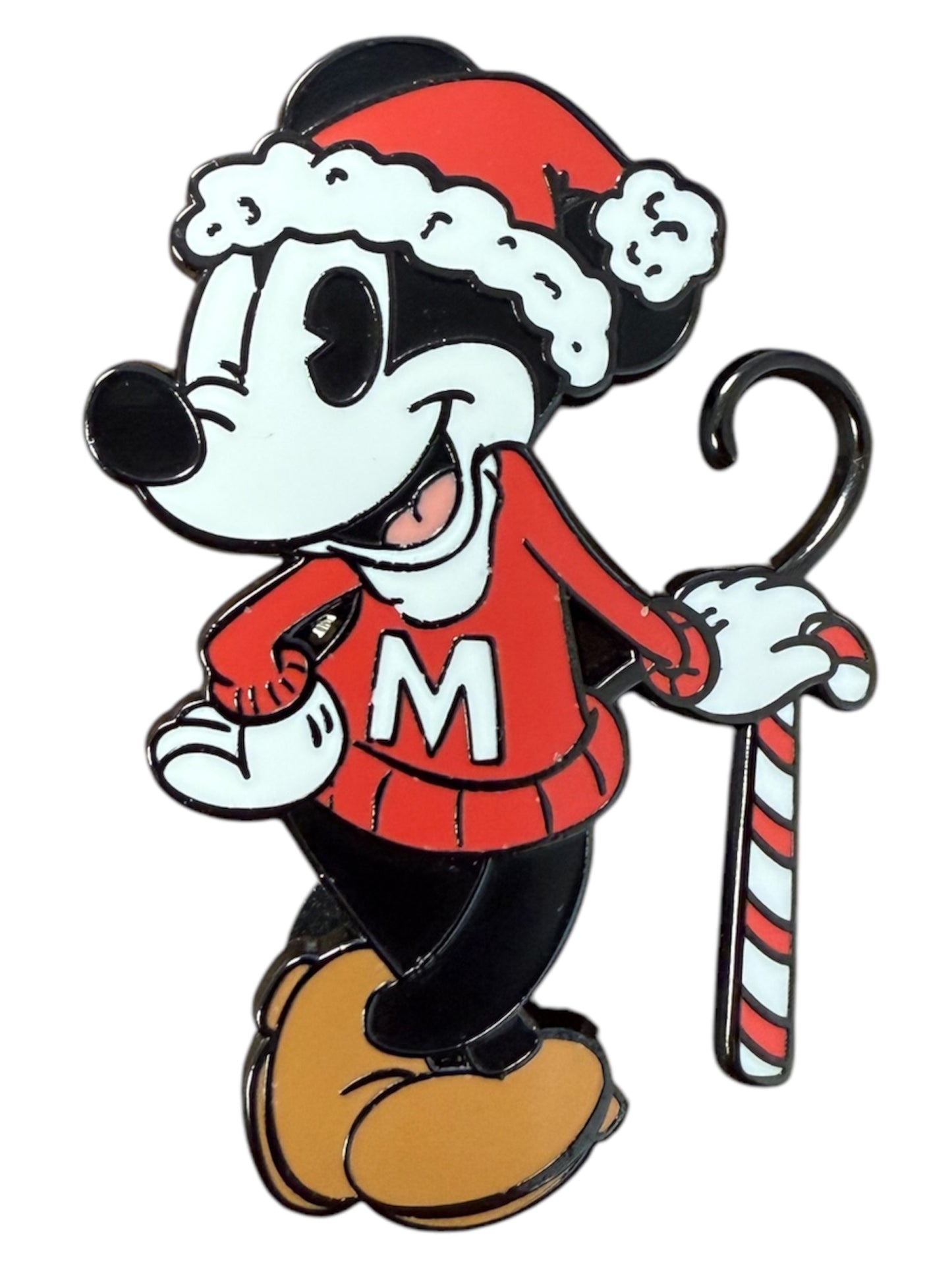 READY TO SHIP - VINTAGE SANTA MOUSE - ENAMEL PIN