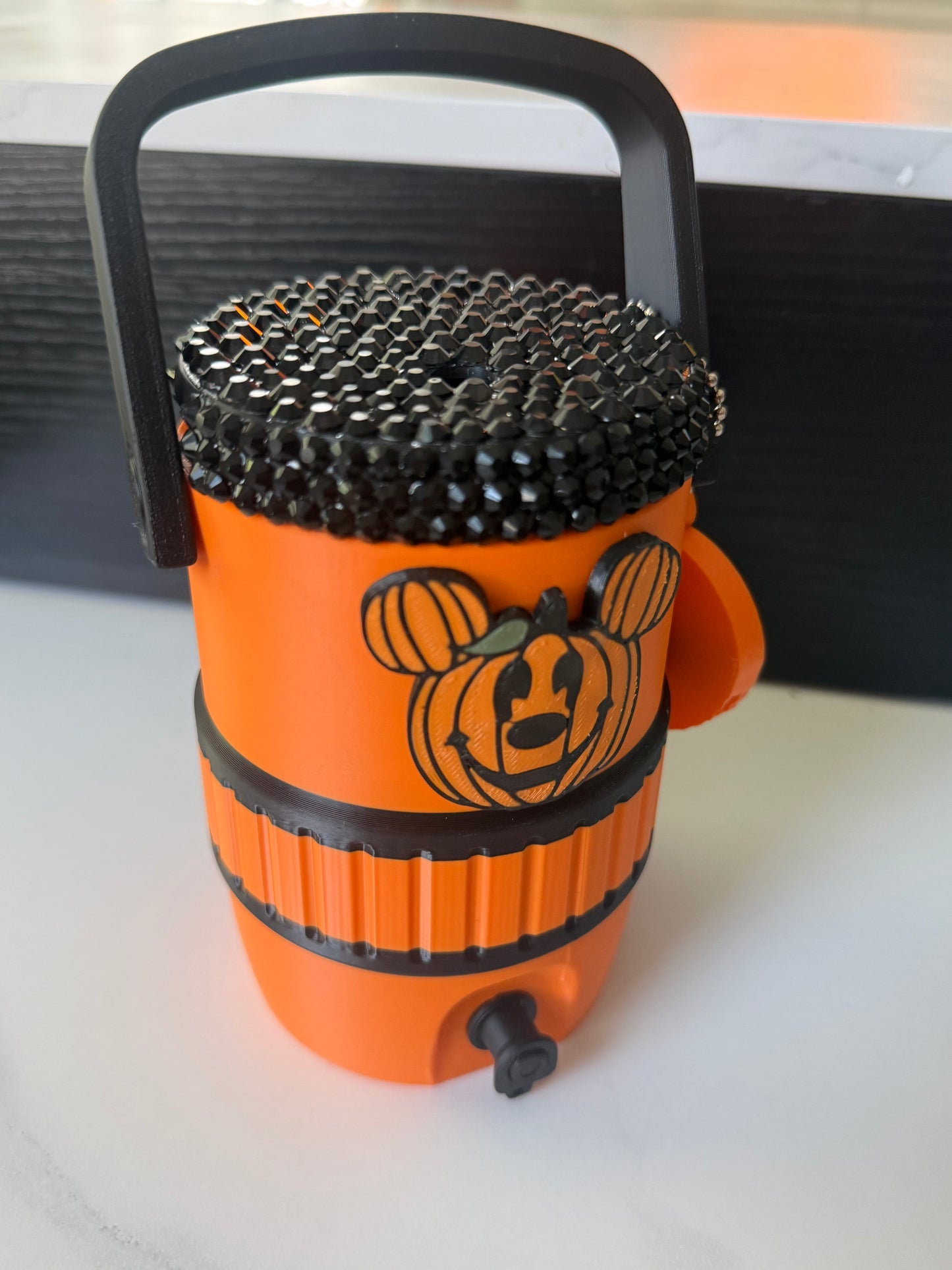 MOUSE PUMPKIN  - 12 oz Soda Can Holder STRAW TOPPER AND CAN OPENER SOLD SEPARATELY (CURRENT PROCESSING TIME IS 1- 2 WEEKS FOR PRODUCTION)
