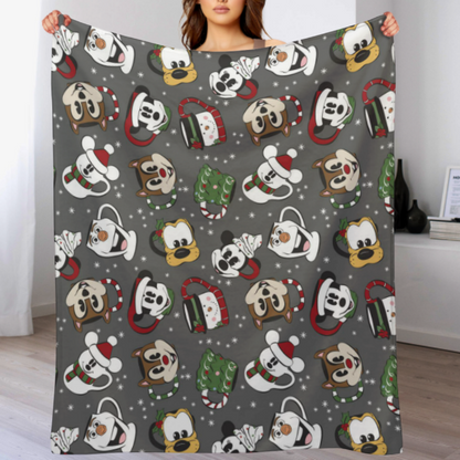 RTS - Christmas Mugs  - Minky Blanket (50 x 60)