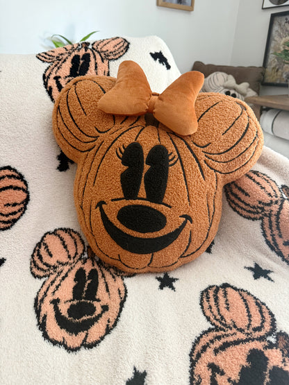 READY TO SHIP - ORANGE MOUSE PUMPKIN PILLOW