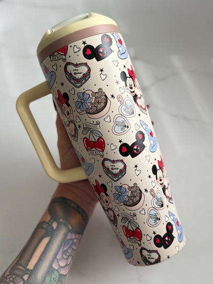 RETRO CAKE MAGIC - 40oz SIPPER STAINLESS STEEL TUMBLER