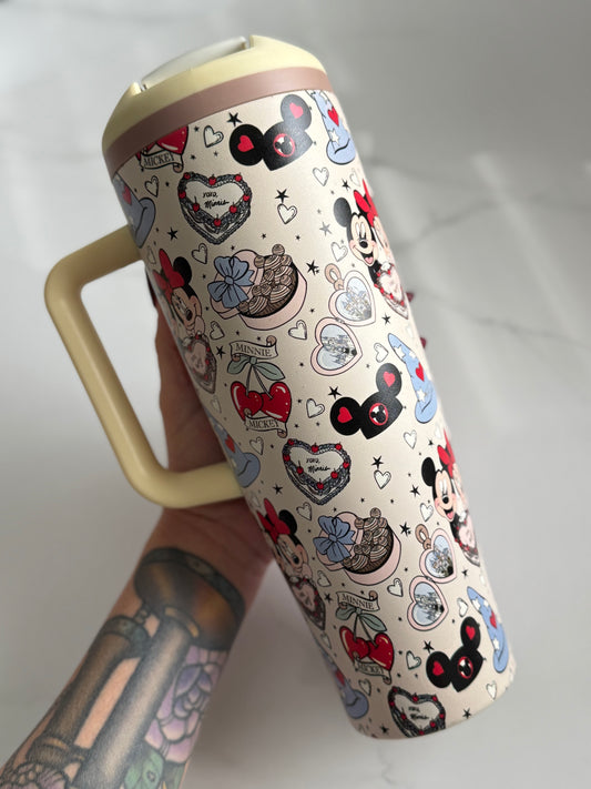 RETRO CAKE MAGIC - 40oz SIPPER STAINLESS STEEL TUMBLER