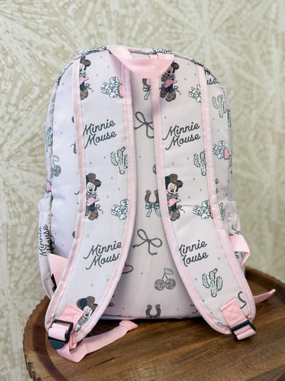 RTS- STANDARD SIZE BACKPACK - COWGIRL MOUSE