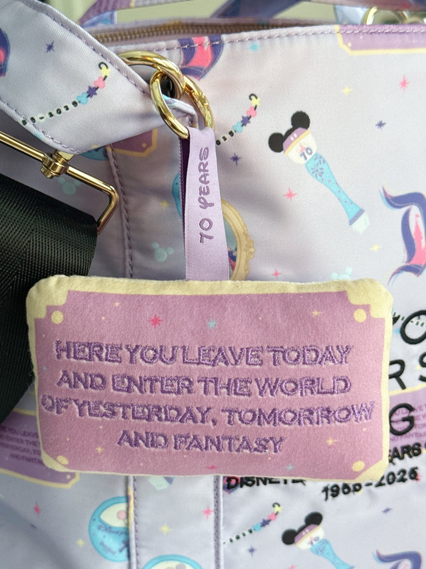 Here you leave today quote / Bag Charm