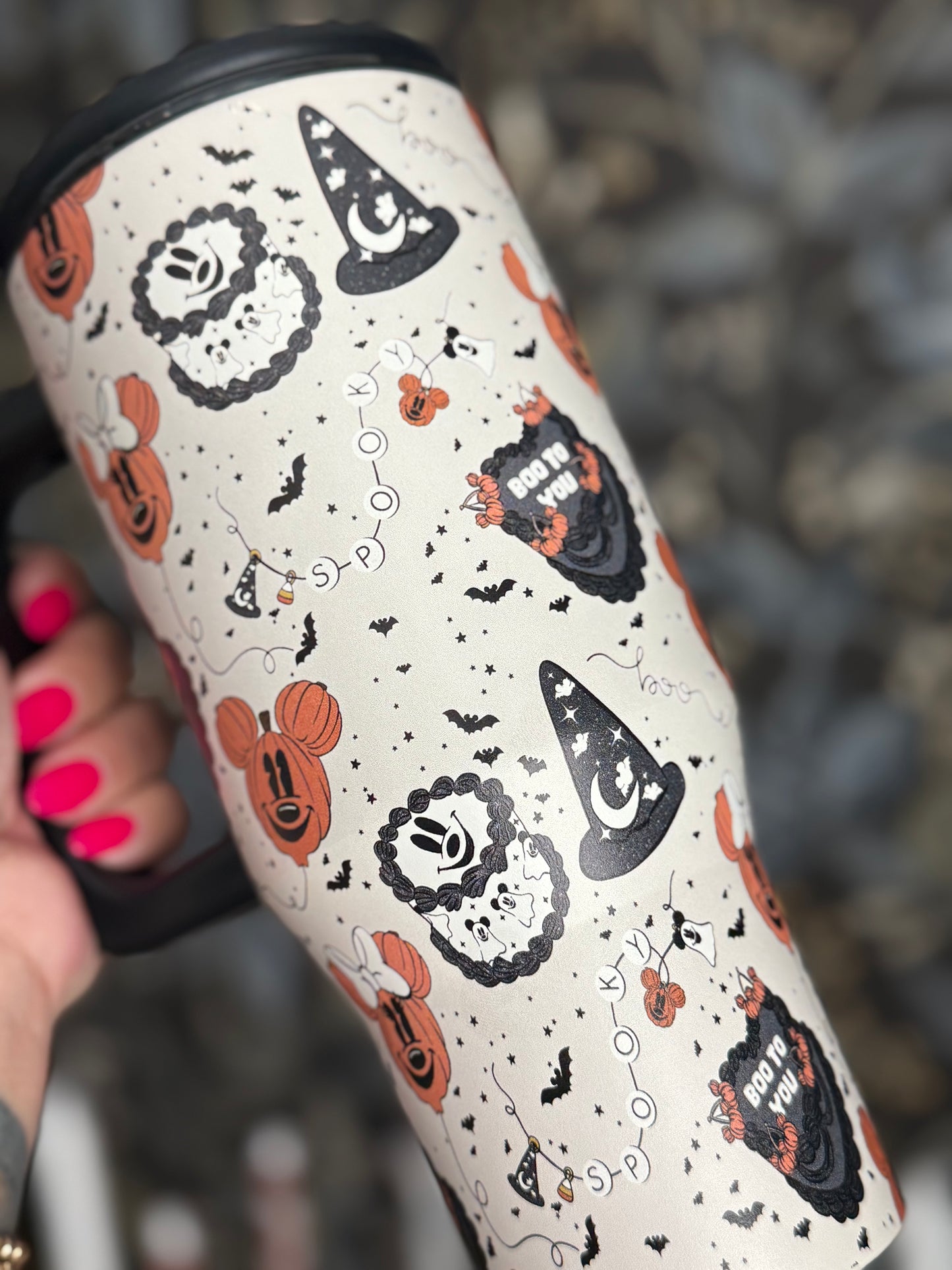 RTS - RETRO CAKE SPOOKY MAGIC - STAINLESS STEEL INSULATED TUMBLER 32oz