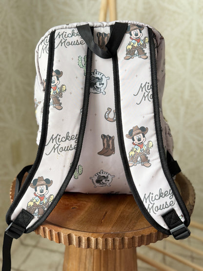 RTS- STANDARD SIZE BACKPACK - COWBOY MOUSE