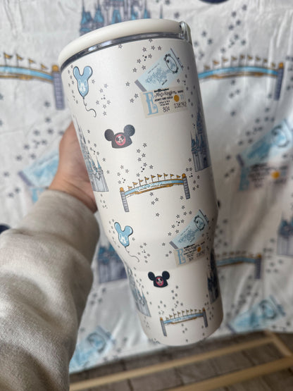 READY TO SHIP - EAST COAST MAGIC WDW - 32oz STAINLESS STEEL TUMBLER