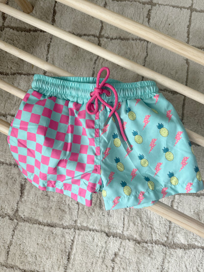 RTS- PINEAPPLE & MOUSE BOLTS CHECKER TRUNKS