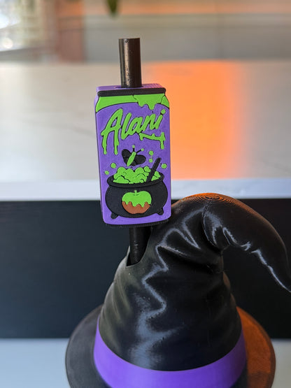 A L A N I WITCHES BREW - STRAW TOPPER -( FITS STANDARD SIZE STRAW) - (can holder and tab opener sold separately)