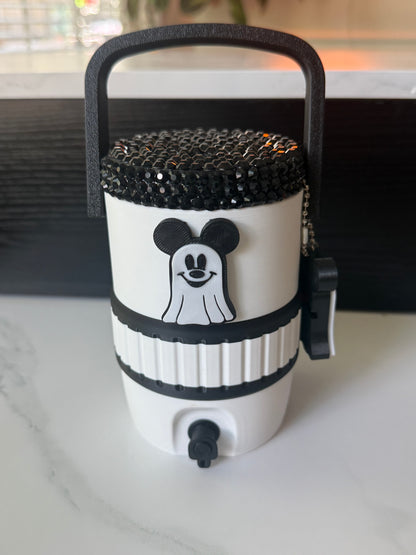 MOUSE GHOST  - 12 oz Soda Can Holder STRAW TOPPER AND CAN OPENER SOLD SEPARATELY (CURRENT PROCESSING TIME IS 1- 2 WEEKS FOR PRODUCTION)