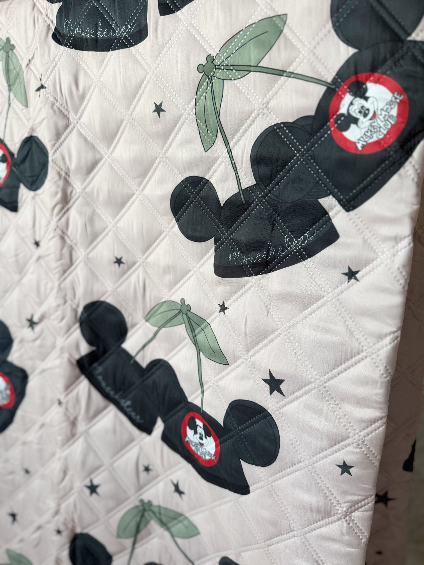 READY TO SHIP - MOUSEKETEER CHERRY HATS - WATERPROOF MAT WITH LEATHER STRAP