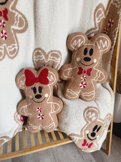 READY TO SHIP GINGERBREAD PILLOW